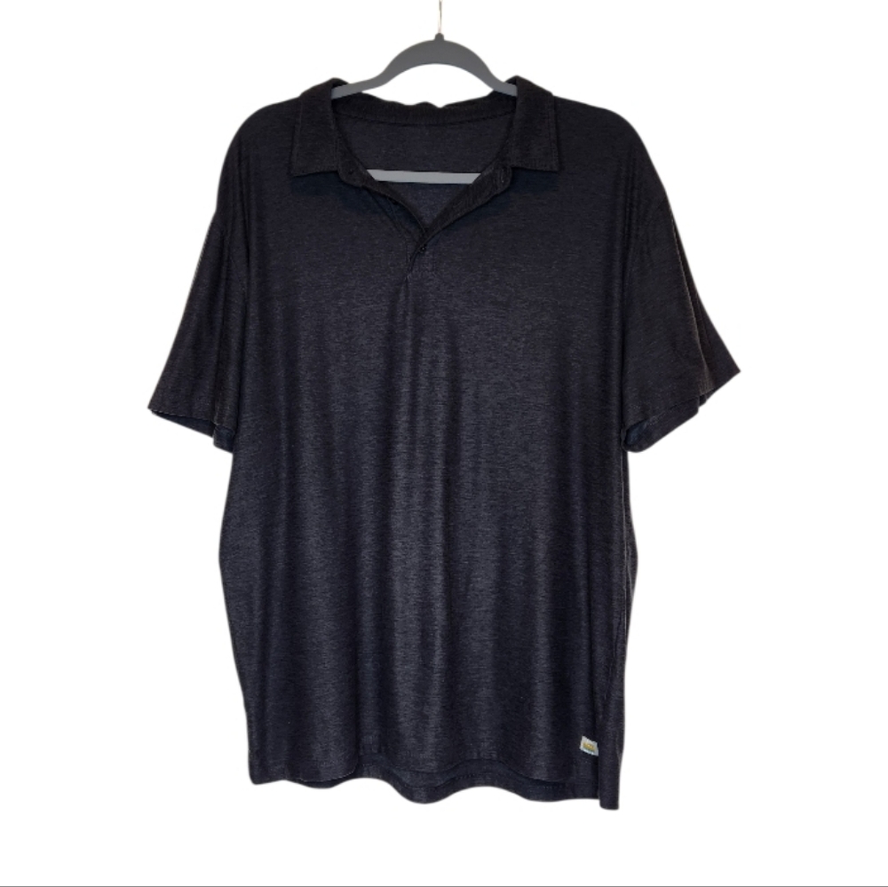 Vuori Strato Tech Polo Shirt Charcoal Heather V188 Size XL